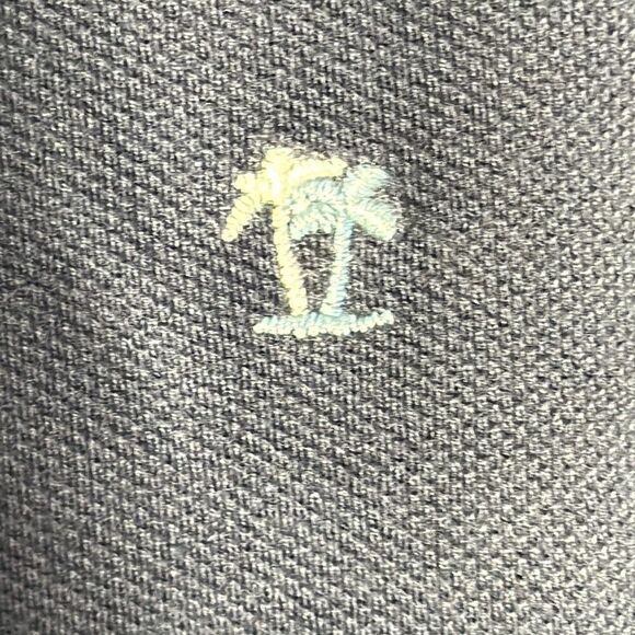 Nautica Mens Embroidered Palm Tree All over Print Blue Polo Short Sleeve M Mediu - Picture 5 of 8